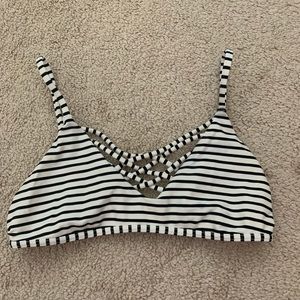 striped bikini top